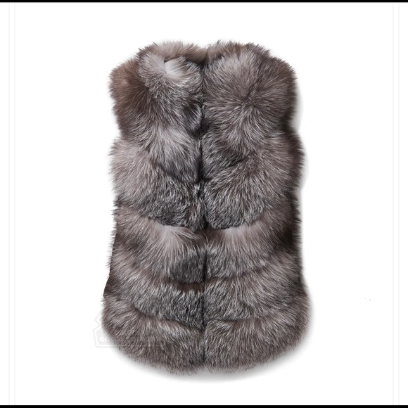 Original Goose country Women's Silver Fox Vest w/ Removable Sleeves. - Picture 3 of 3